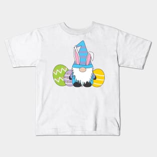 Blue Easter Gnome Garden Gnome Kids T-Shirt